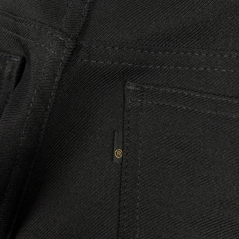 Vintage Levi's Pants Mens 32x32 Black 517 Bootcut Poly Sta Prest Saddleman 90s
